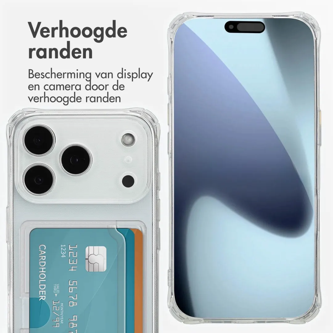 Imoshion Hoesje iPhone 17 Pro - 2 Pasjes - Transparant