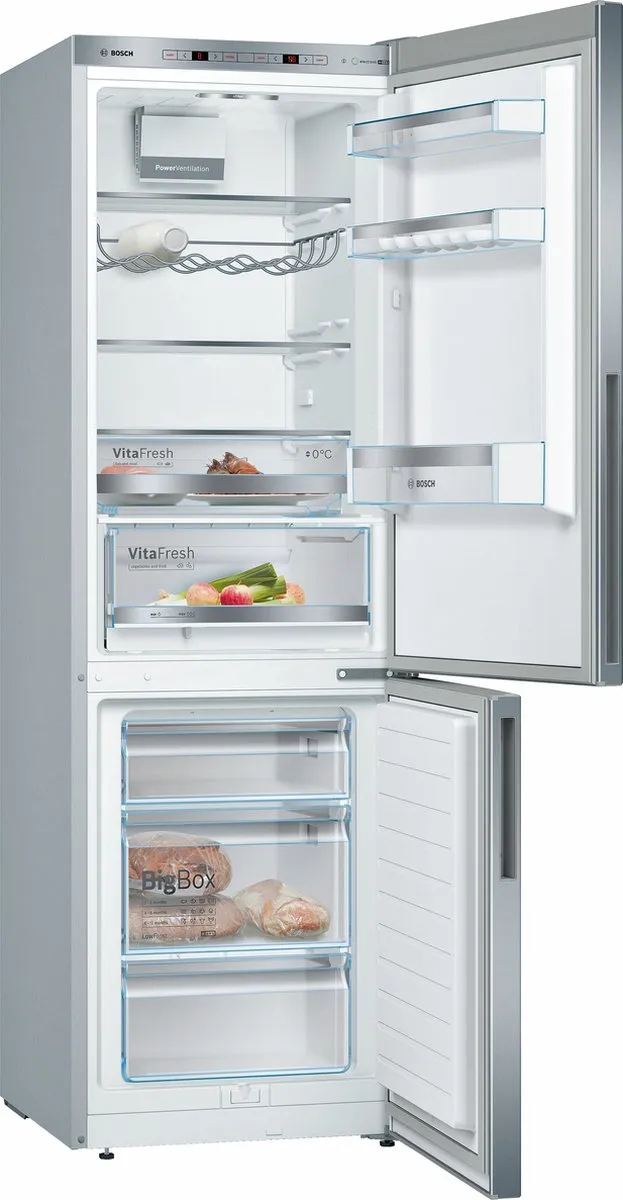 Bosch KGE36ALCA Koelkast Koel-vriescombinatie 186cm - 302L - RVS - afbeelding 6 van 6