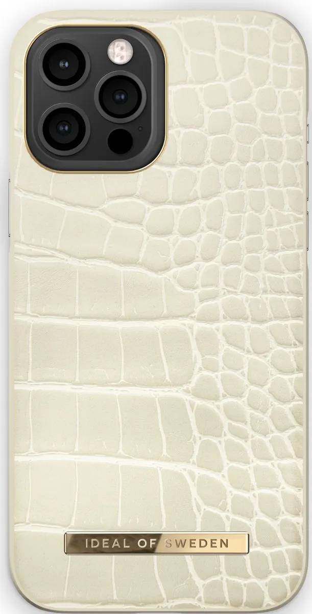 iDeal of Sweden Atelier Case iPhone 12 Pro Max Cream Beige Croco