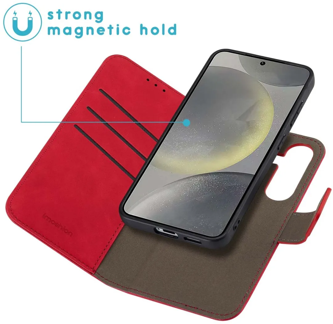 Imoshion Hoesje Samsung Galaxy S25 2-in-1 Bookcase - Rood