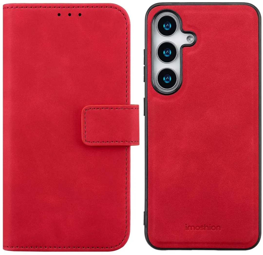 Imoshion Hoesje Samsung Galaxy S25 2-in-1 Bookcase - Rood