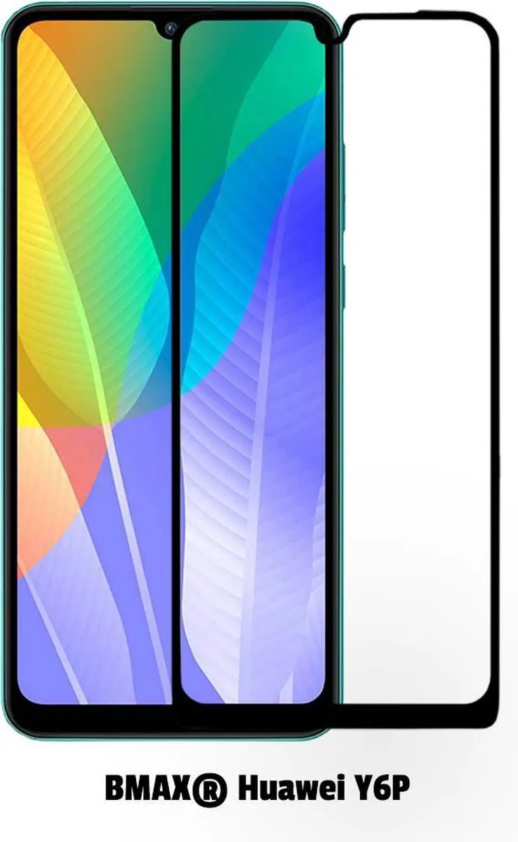 BMAX Huawei Y6P Screenprotector 2-pack - Zwart