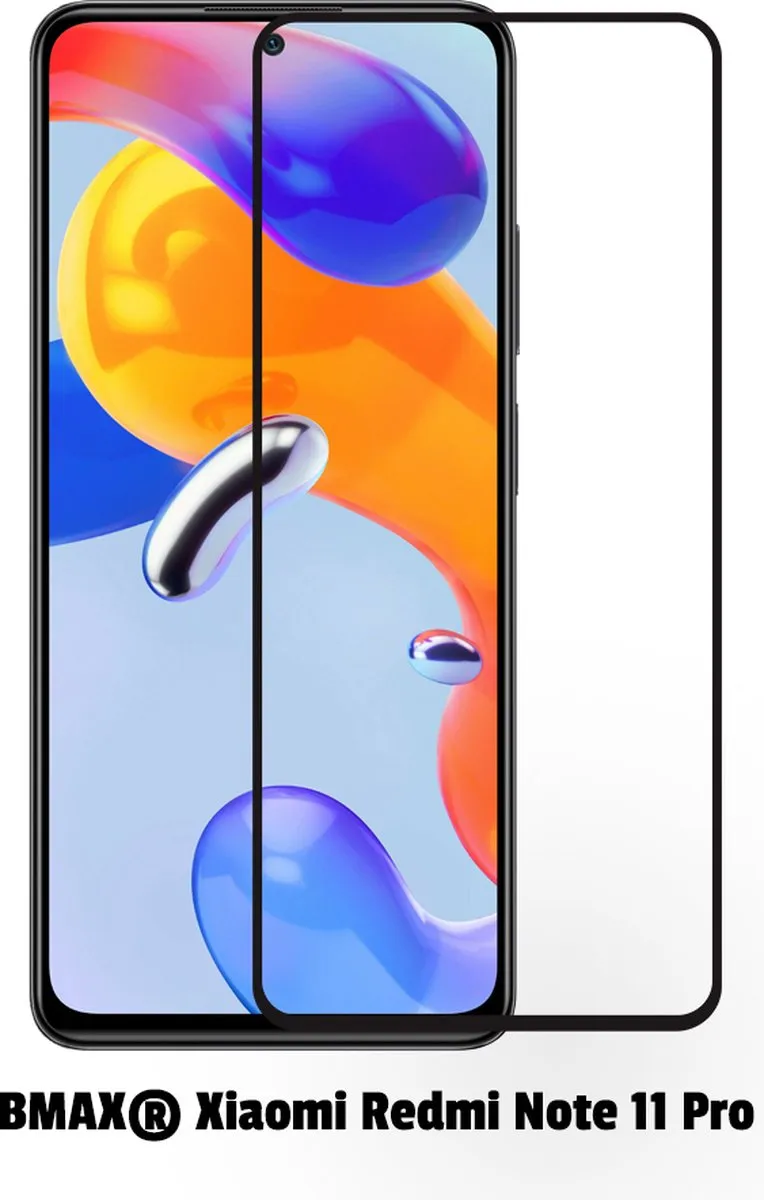 BMAX Screenprotector Xiaomi Redmi Note 11 Pro - 2 Stuks - Zwart