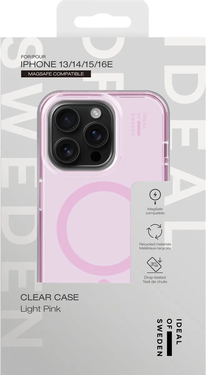 iDeal of Sweden Clear Case MagSafe iPhone 15 - Light Pink