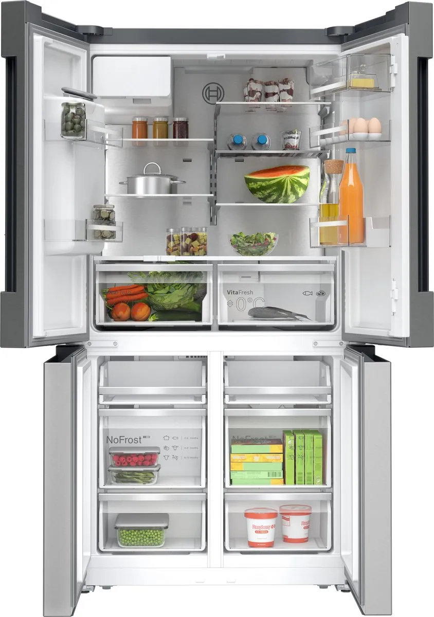 Bosch KFD96APEA Amerikaanse Koelkast French Door - 574L - No Frost - RVS