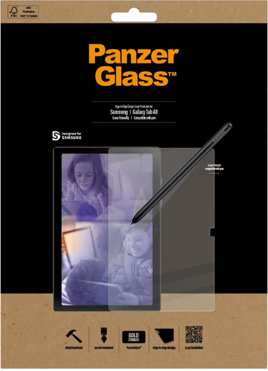 PanzerGlass PZ-7288 Screenprotector Samsung Galaxy Tab A8 2021 - Transparant