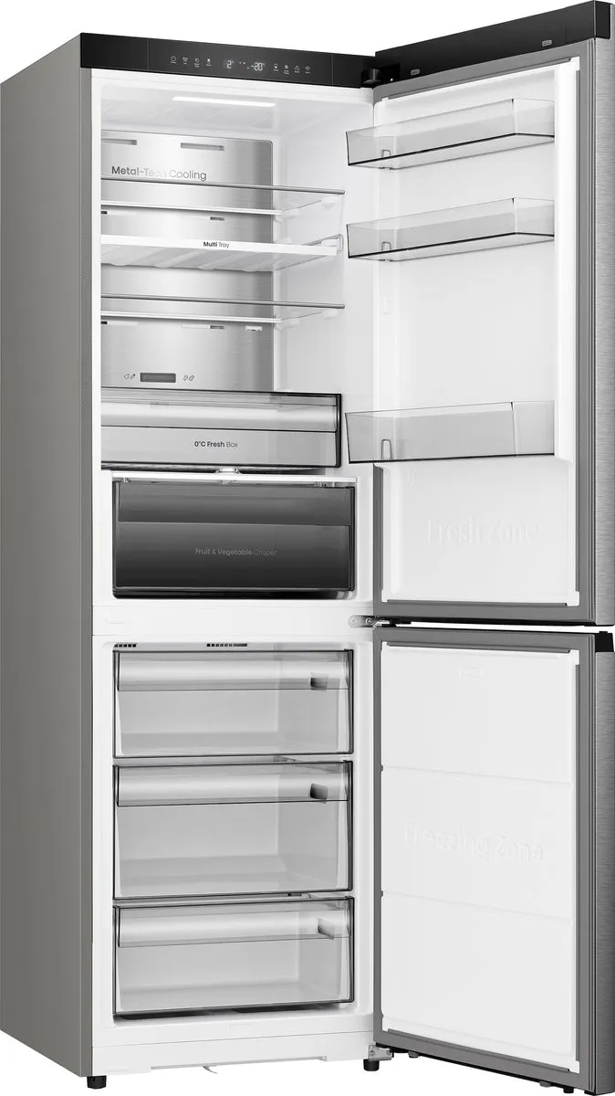 Hisense RB3K330SAIC Vrijstaande Koel-Vriescombinatie 330L - C Energielabel