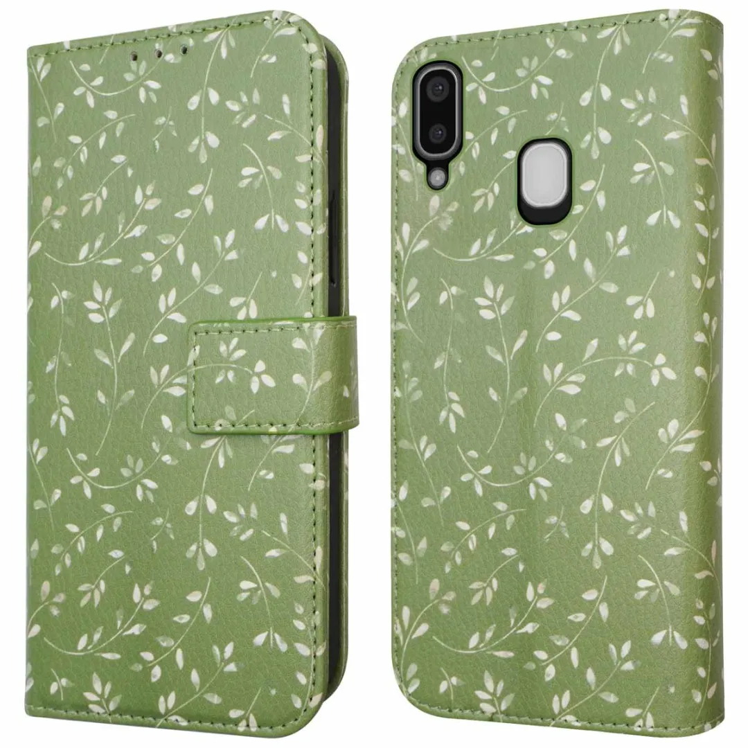 Imoshion Samsung Galaxy A20e Hoesje Green Flowers