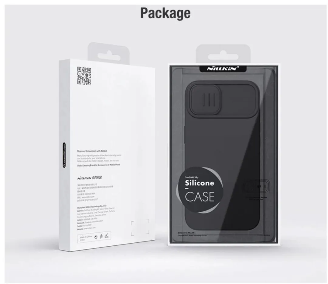 Nillkin CamShield Siliconen Hoesje iPhone 15 Plus - Camera Slider - Zwart - afbeelding 4 van 6