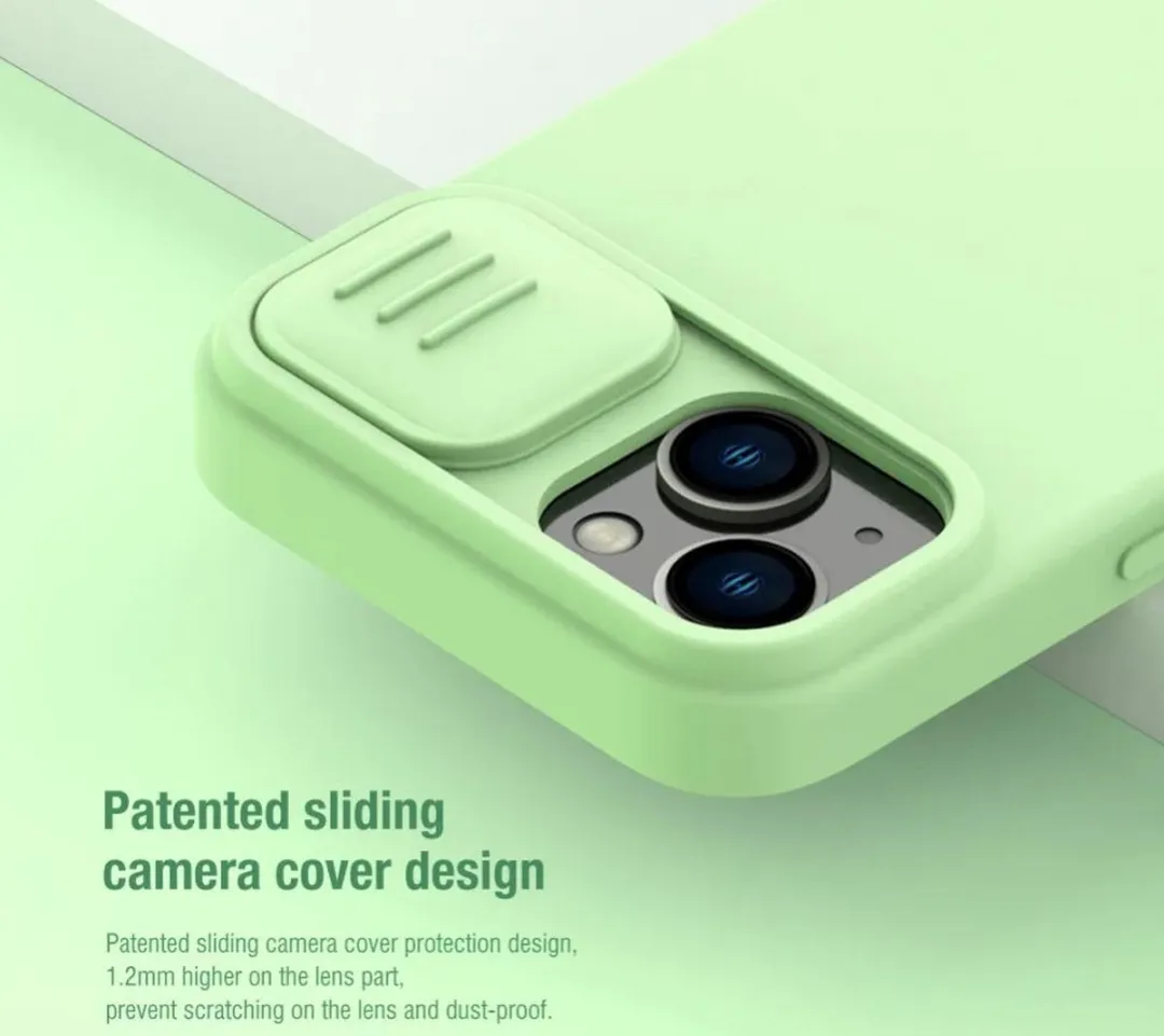 Nillkin CamShield Siliconen Hoesje iPhone 15 Plus - Camera Slider - Zwart - afbeelding 5 van 6