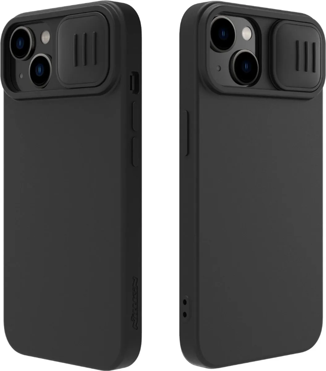 Nillkin CamShield Siliconen Hoesje iPhone 15 Plus - Camera Slider - Zwart - afbeelding 2 van 6