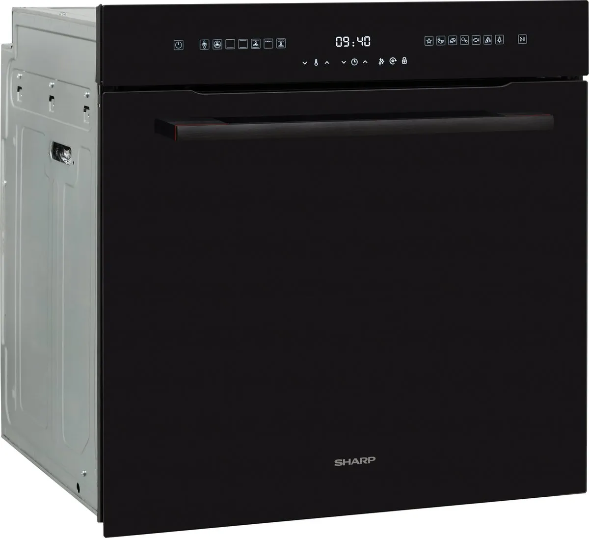 Sharp KA75L64BNHEU Oven - 73L - 9 Inslaghoogtes - Zwart - afbeelding 3 van 6