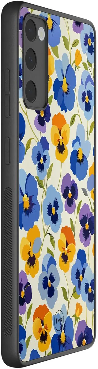 Casevibes Samsung Galaxy S20 FE Hoesje - Viooltjesmix Bloemen