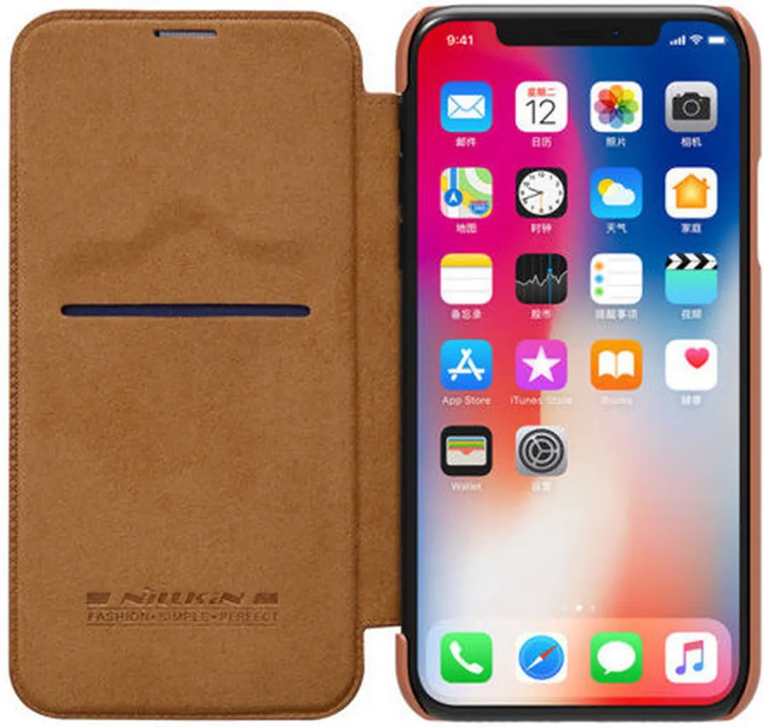 Nillkin Qin Book Hoesje iPhone 11 Pro Max - Bruin