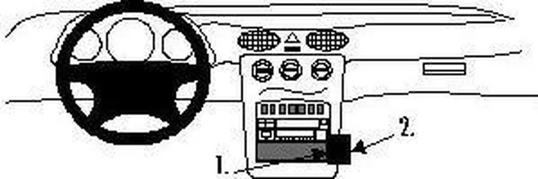 Brodit ProClip 852511 Houder - Mercedes A-Class 1998-2000 - Zwart