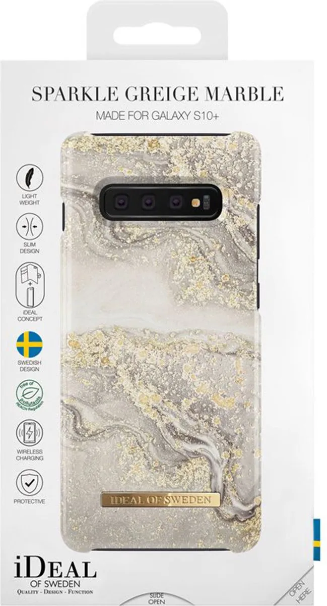 iDeal of Sweden Samsung Galaxy S10+ Sparkle Hoesje - Grijs