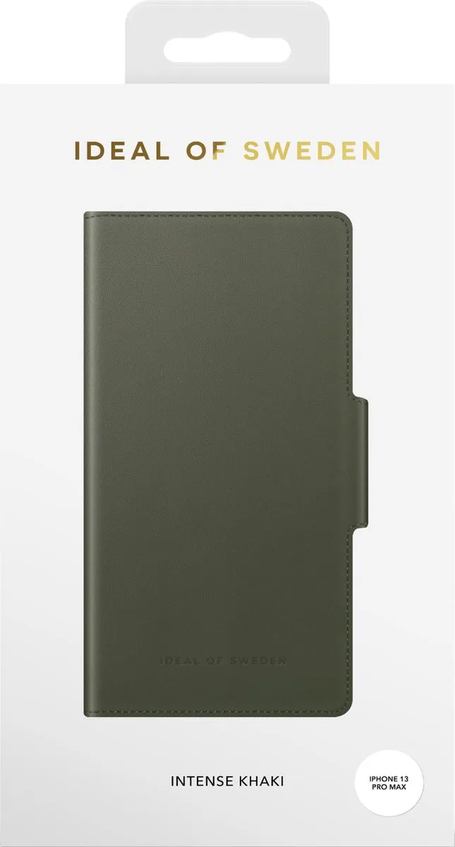 iDeal of Sweden Atelier Wallet iPhone 13 Pro Max - 3 Pasjes - Intense Khaki