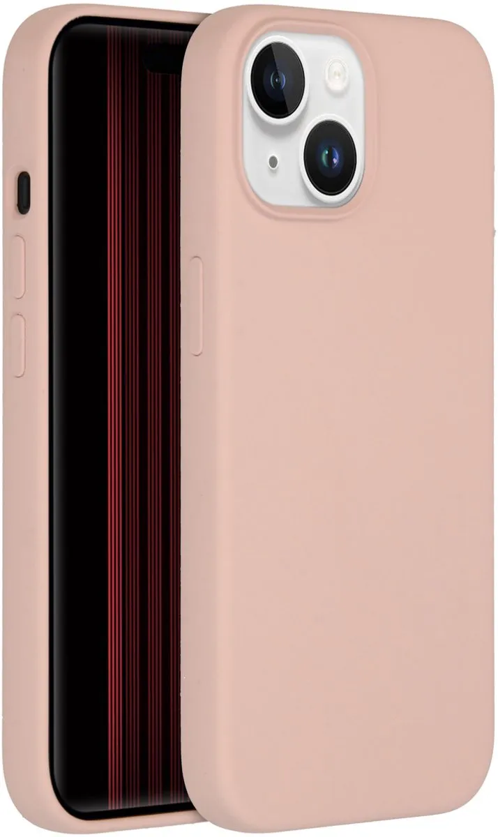 Accezz Hoesje iPhone 15 Roze - Liquid Silicone Backcover