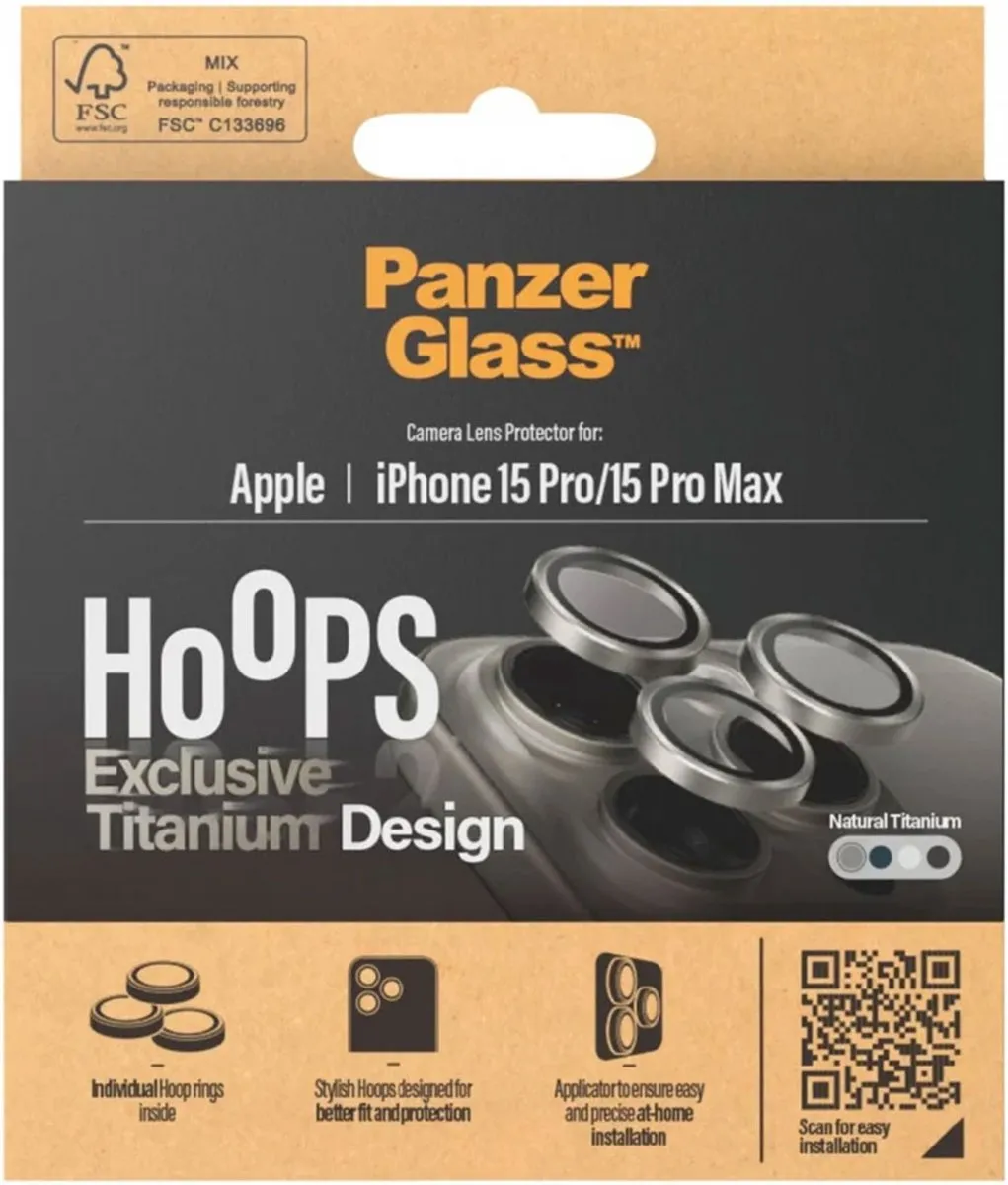 PanzerGlass Optical Hoop Rings iPhone 15 Pro/Pro Max