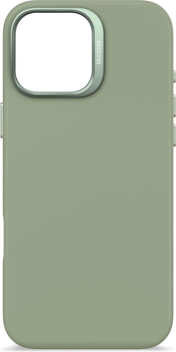 Decoded DEC-IP16PM-SG Siliconen Hoesje iPhone 16 Pro Max - Jade Groen