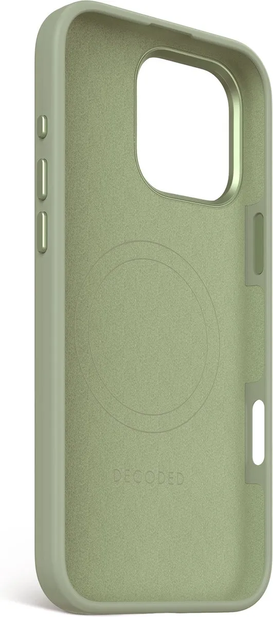 Decoded DEC-IP16PM-SG Siliconen Hoesje iPhone 16 Pro Max - Jade Groen