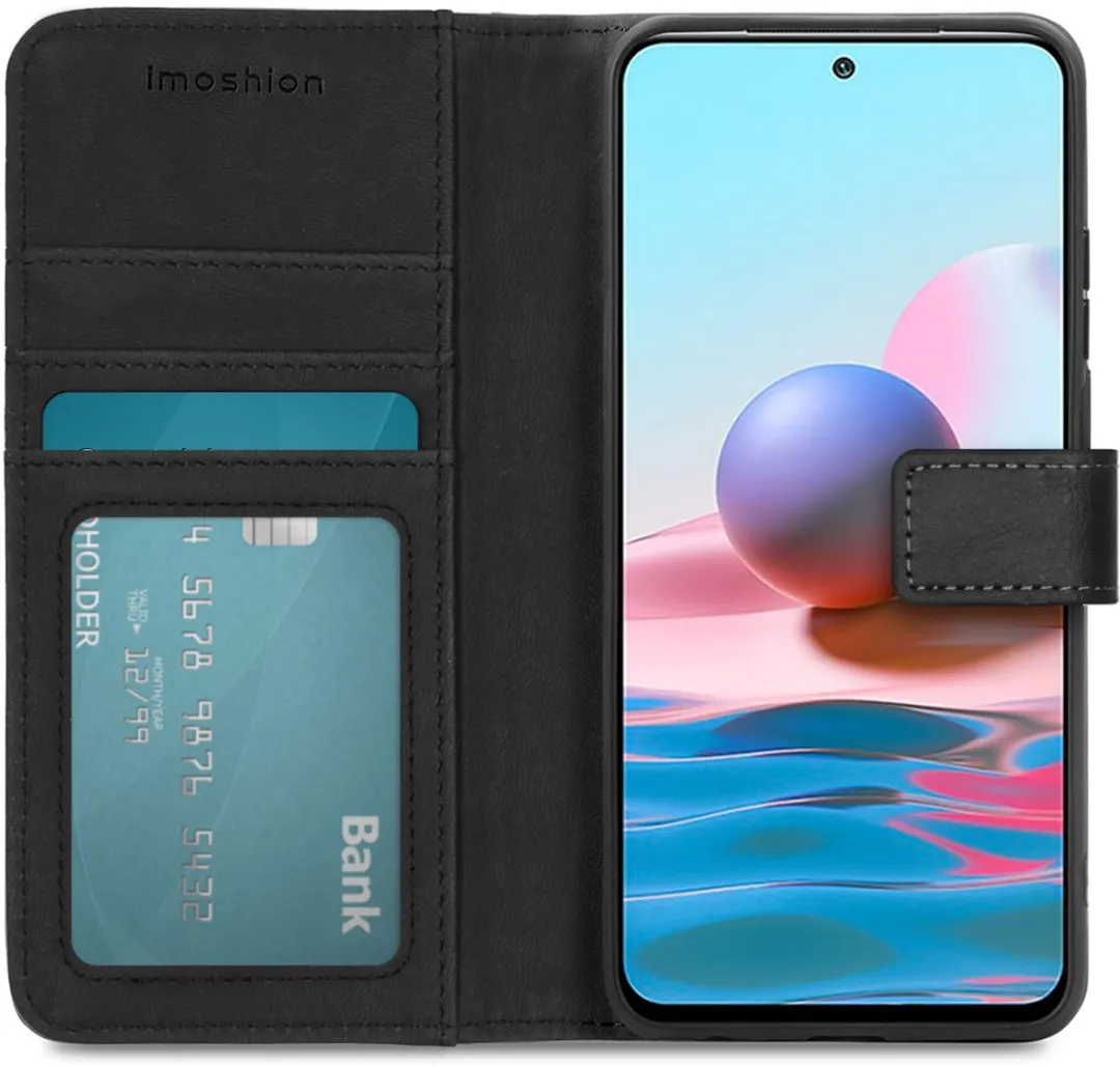 Imoshion Hoesje Xiaomi Redmi Note 10/10S - 3 Pasjes - Zwart