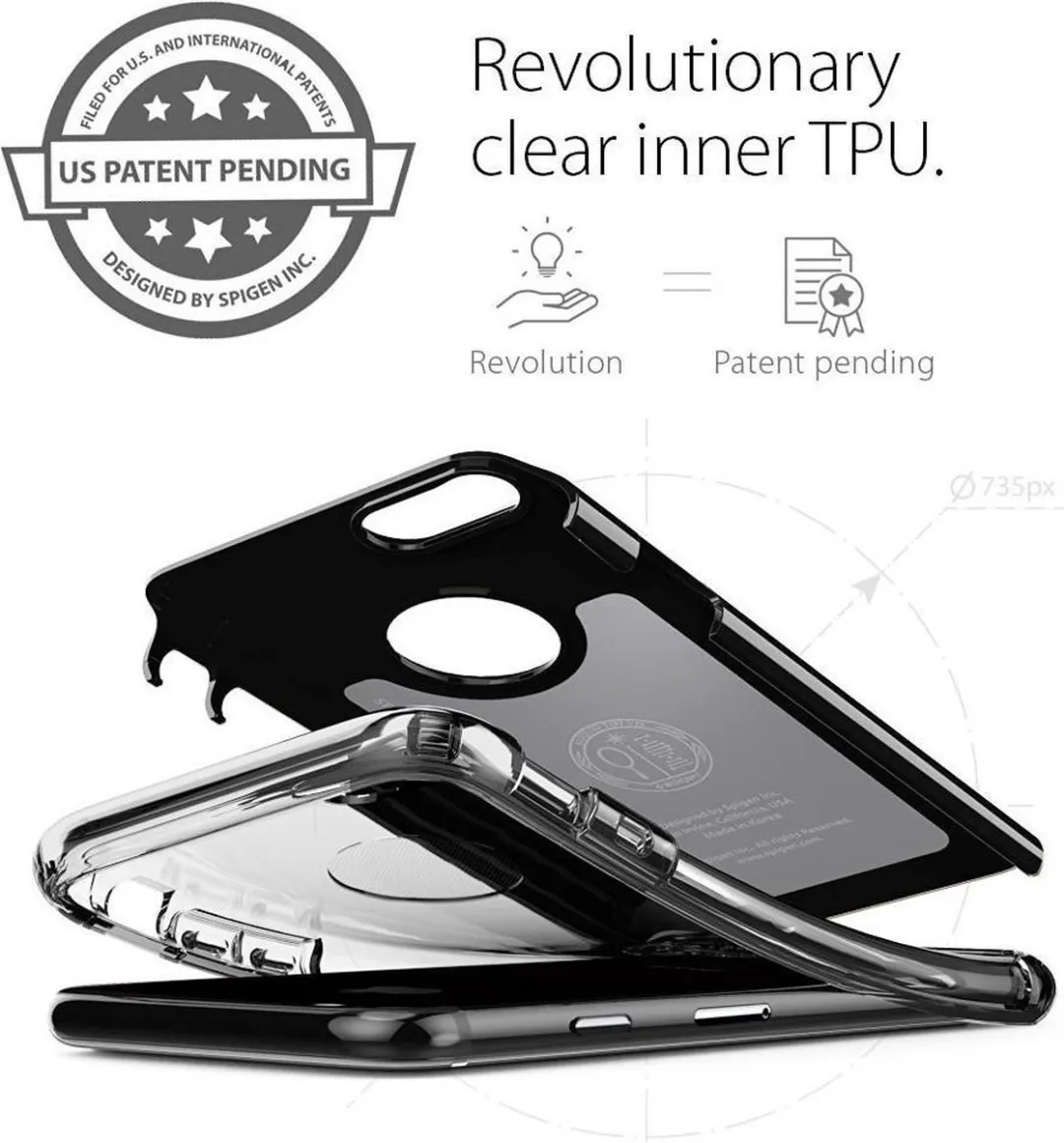 Spigen Hybrid Armor Hoesje iPhone 7/8/SE 2020 - Zwart