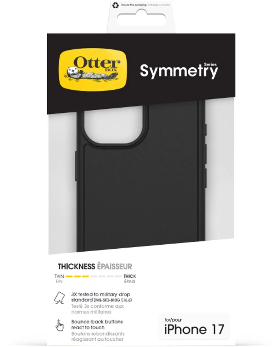 OtterBox Symmetry 77-98801 Hoes iPhone 17 - MagSafe - Transparant zwart