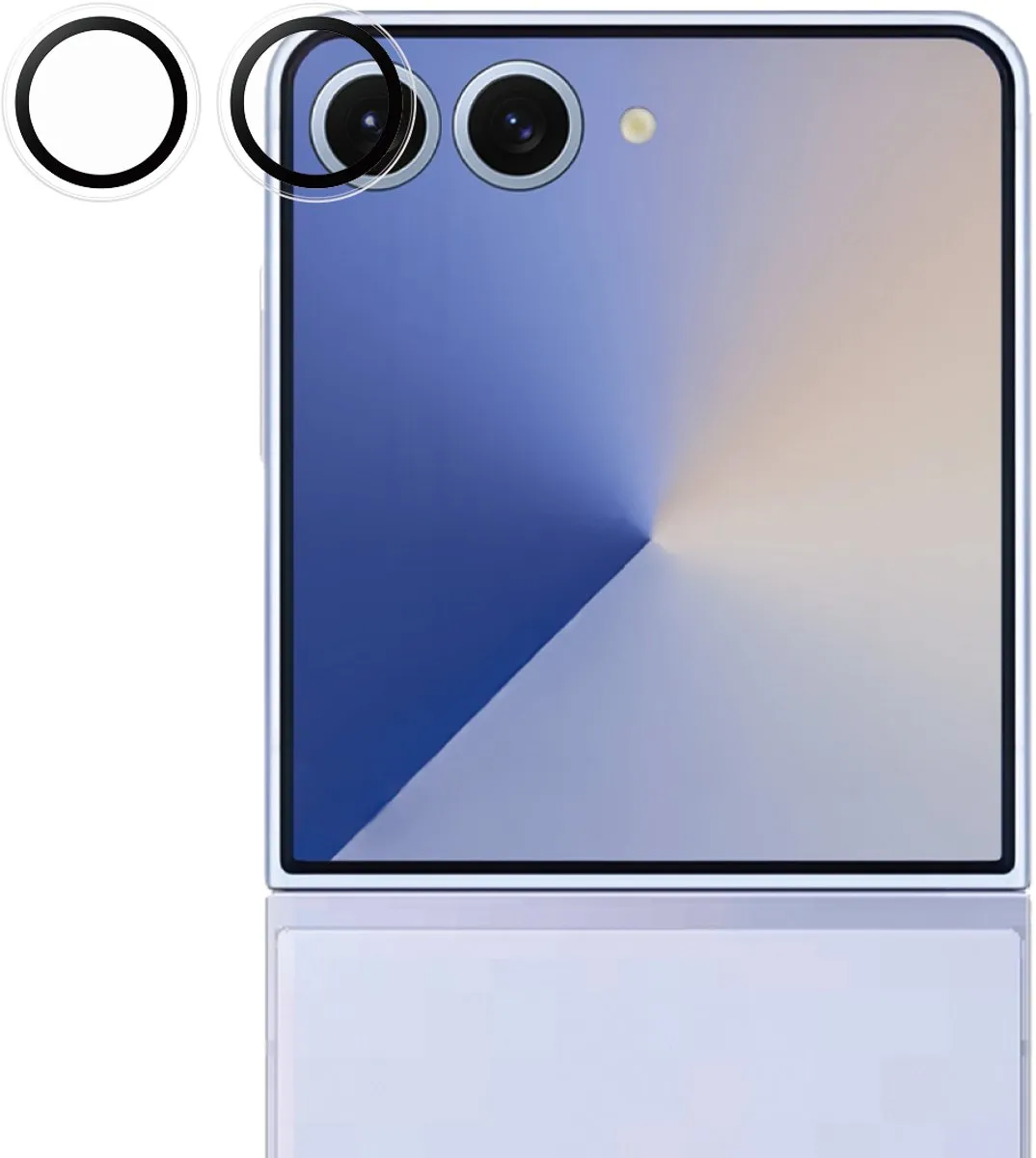 PanzerGlass PG49177 Camera Protector Samsung Galaxy Z Flip 7 - Transparant - afbeelding 6 van 6