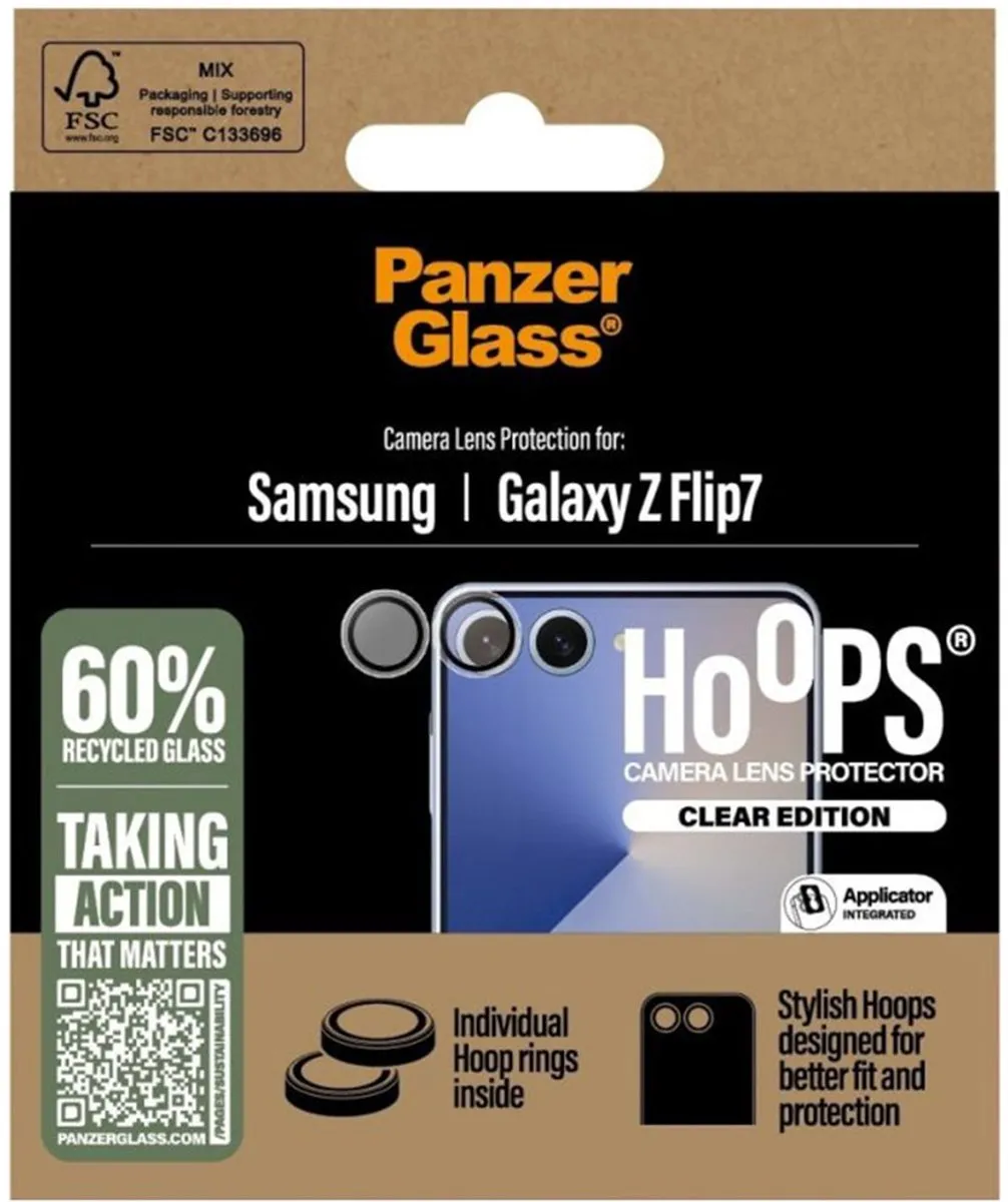 PanzerGlass PG49177 Camera Protector Samsung Galaxy Z Flip 7 - Transparant