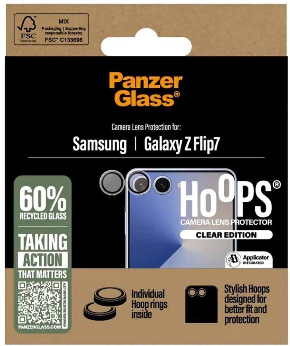 PanzerGlass PG49177 Camera Protector Samsung Galaxy Z Flip 7 - Transparant