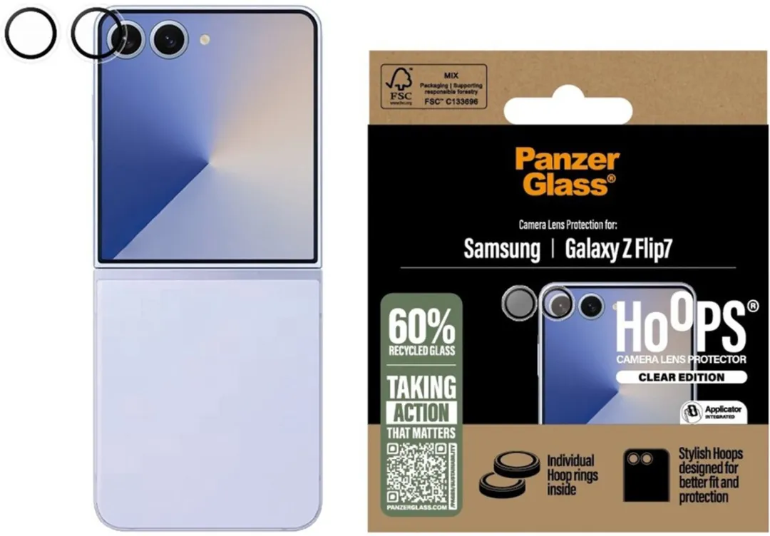PanzerGlass PG49177 Camera Protector Samsung Galaxy Z Flip 7 - Transparant