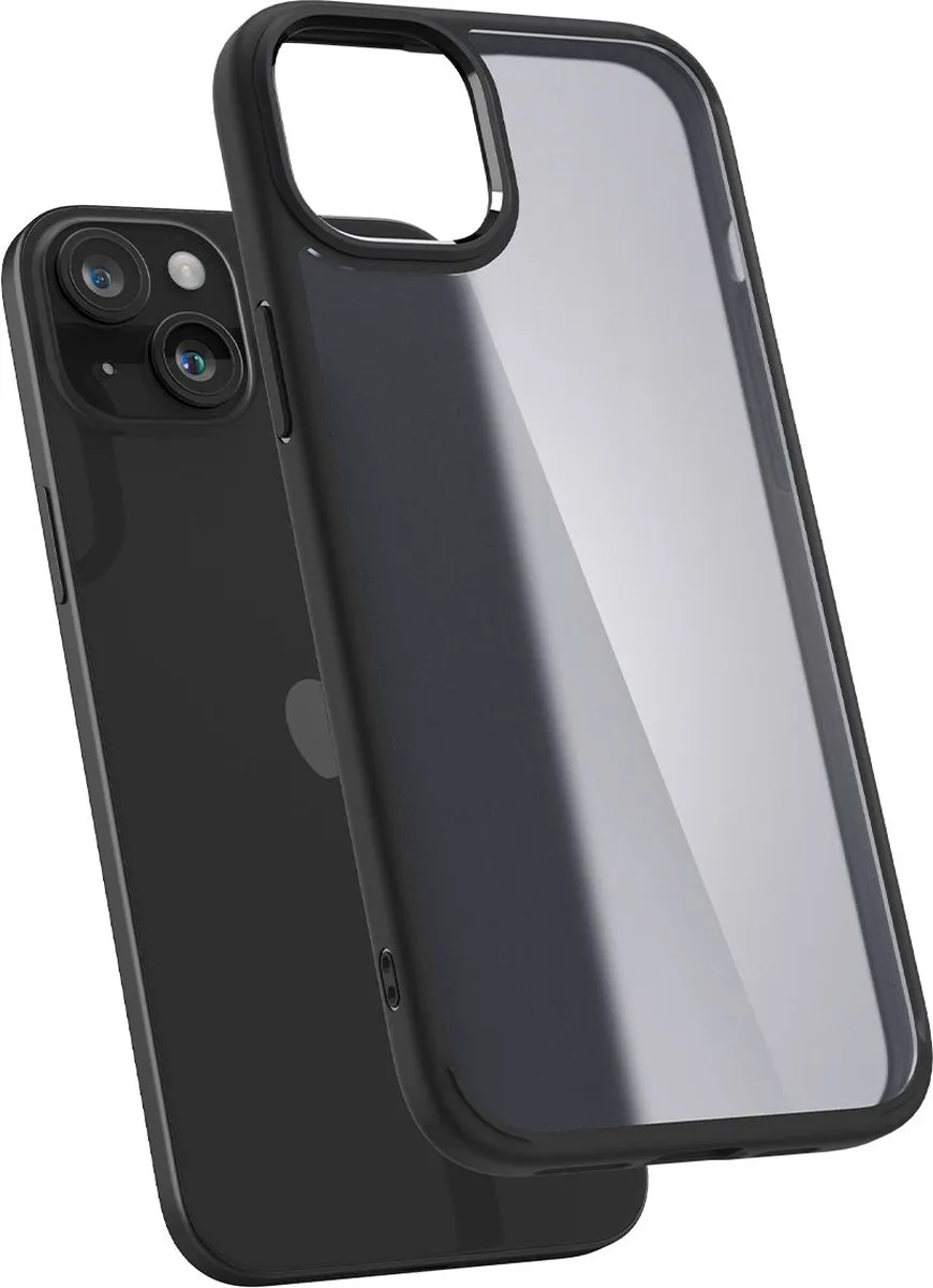 Spigen Ultra Hybrid Hoesje ACS06656 iPhone 15 Plus - Zwart - afbeelding 6 van 6