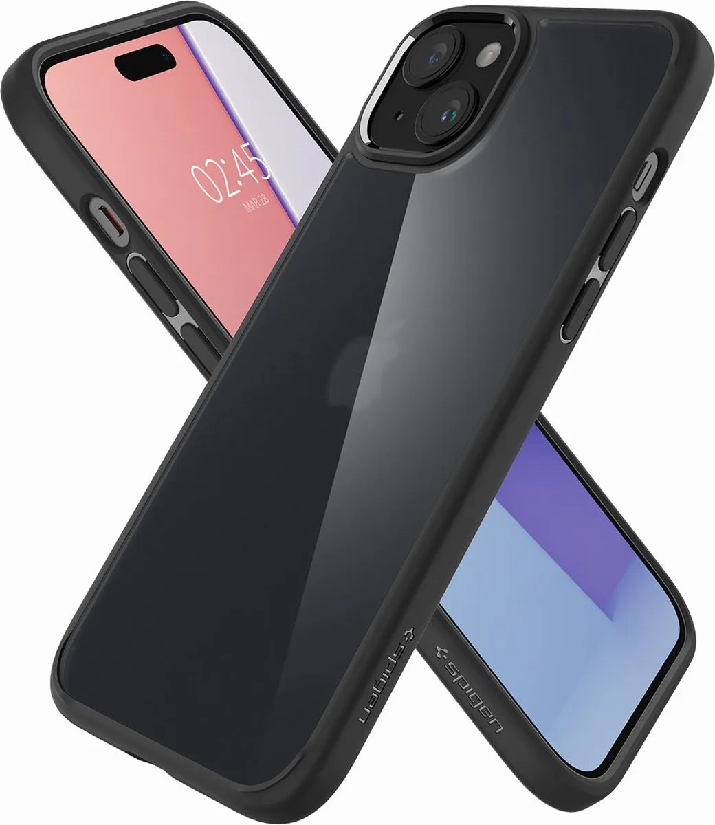 Spigen Ultra Hybrid Hoesje ACS06656 iPhone 15 Plus - Zwart - afbeelding 5 van 6