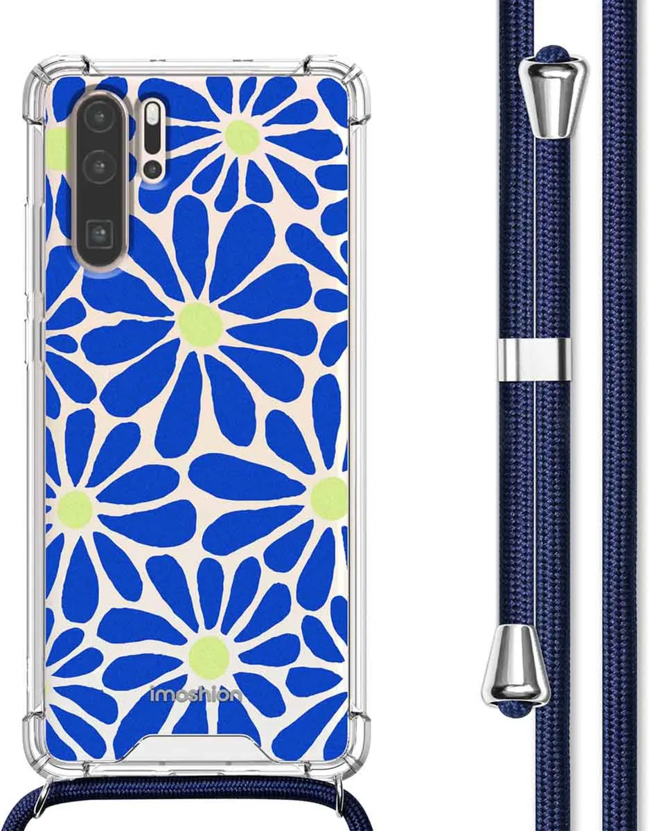 Imoshion Hoesje Huawei P30 Pro Cobalt Blue Flowers Connect