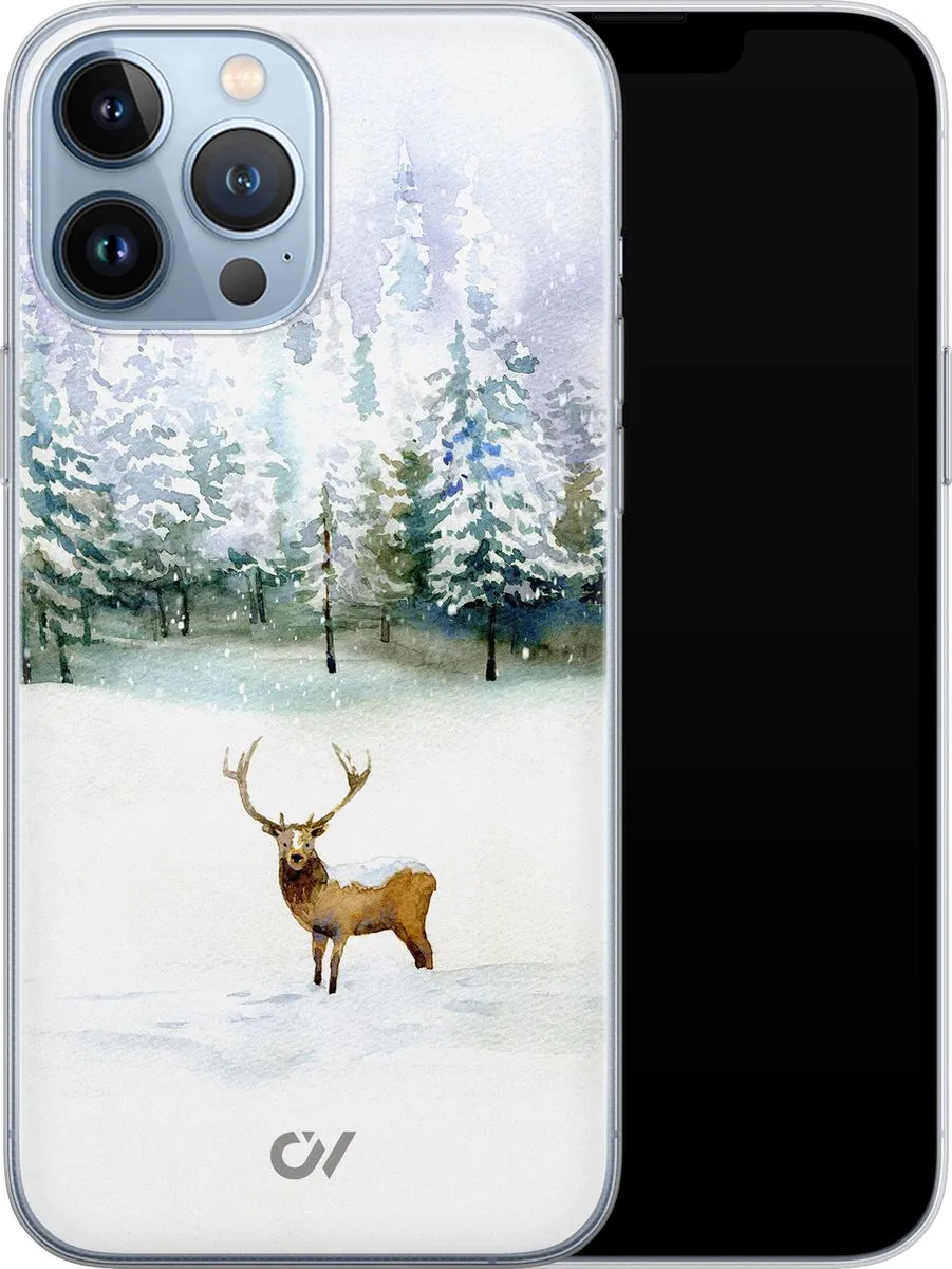Casevibes iPhone 13 Pro Max Hoesje A/13PM/UV/031 - Wit Rendier