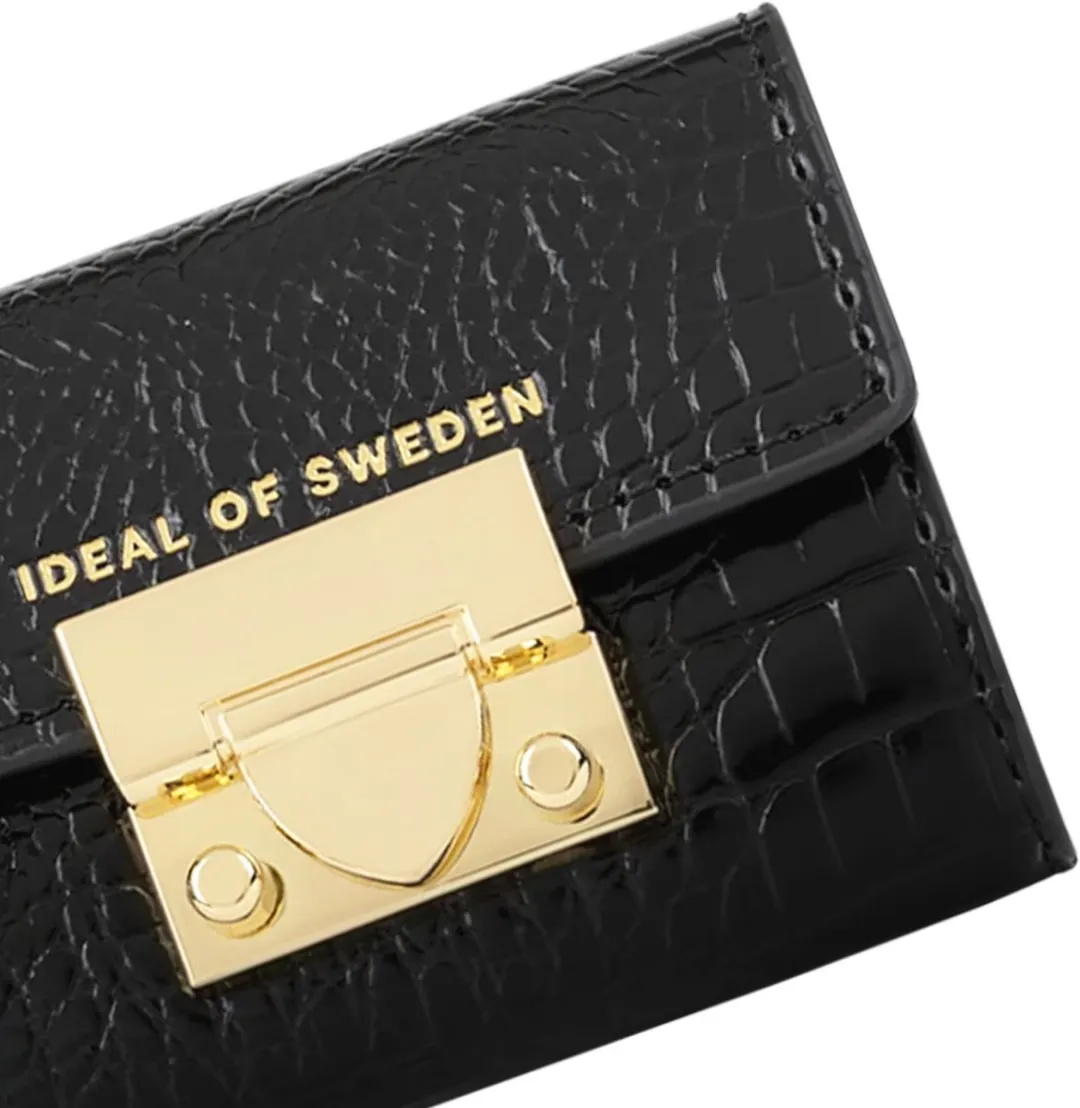 iDeal of Sweden Liv Padlock Wallet IDLWAW20-236 - 3 Pasjes - Zwart