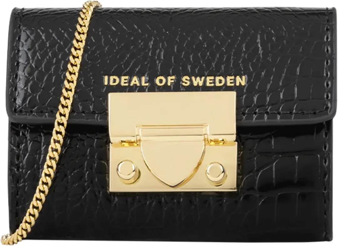 iDeal of Sweden Liv Padlock Wallet IDLWAW20-236 - 3 Pasjes - Zwart