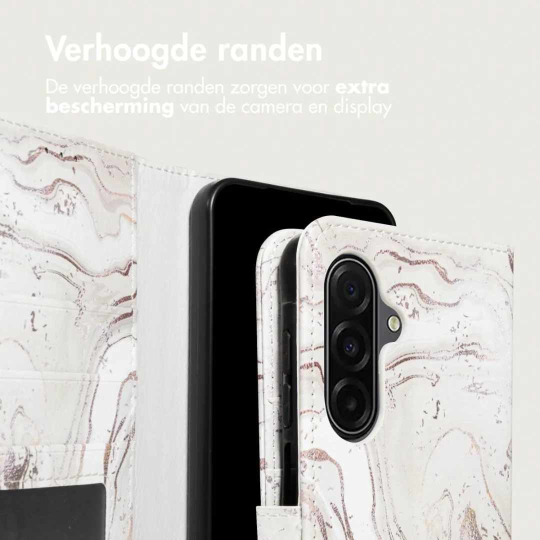 Imoshion Galaxy A17 Hoesje - Sandy Marble - 3 Pasjes