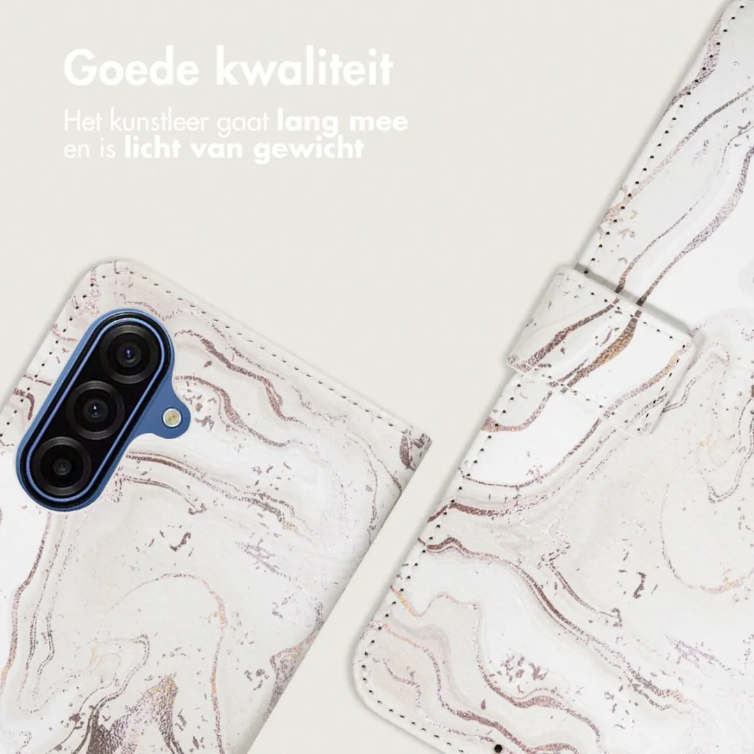 Imoshion Galaxy A17 Hoesje - Sandy Marble - 3 Pasjes