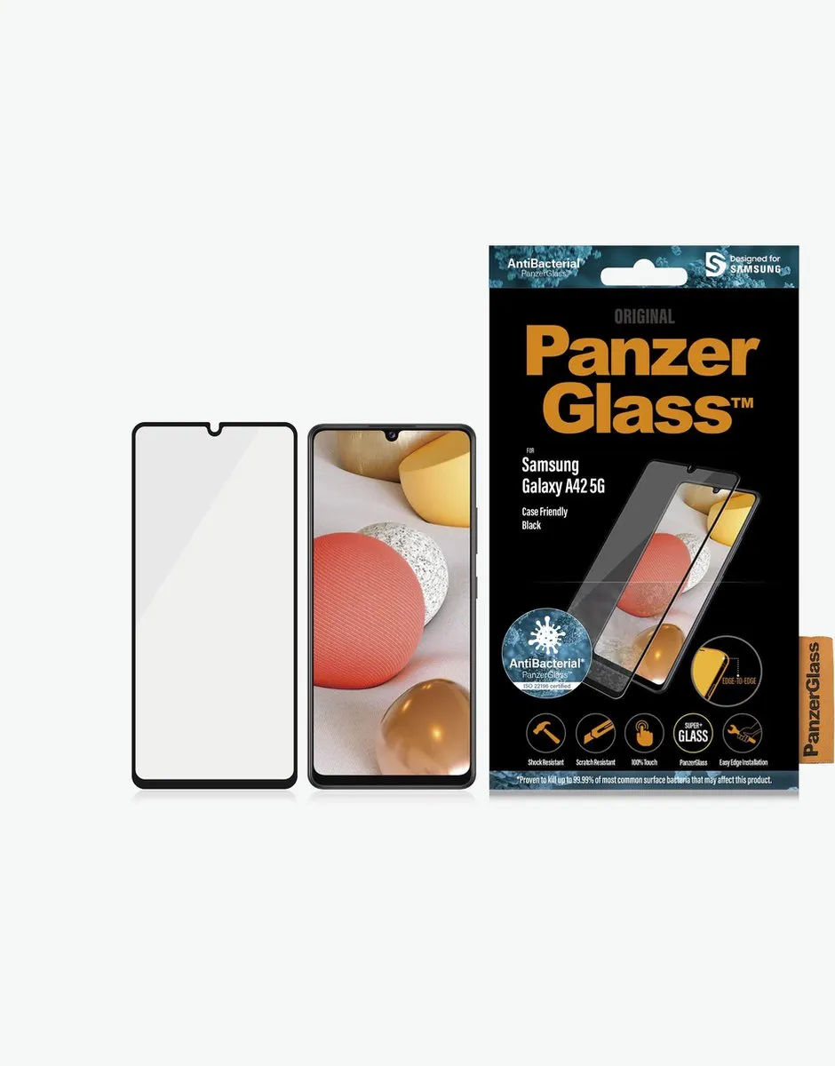 PanzerGlass PZ-7250 Screenprotector Samsung Galaxy A42 5G - Zwart