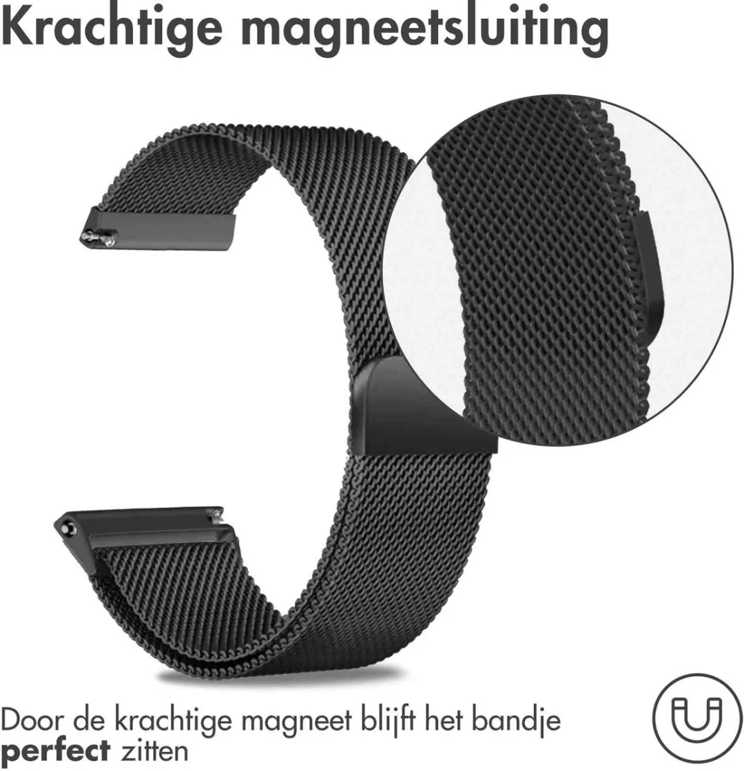 Imoshion Milanees Magnetisch Bandje 24mm - Zwart