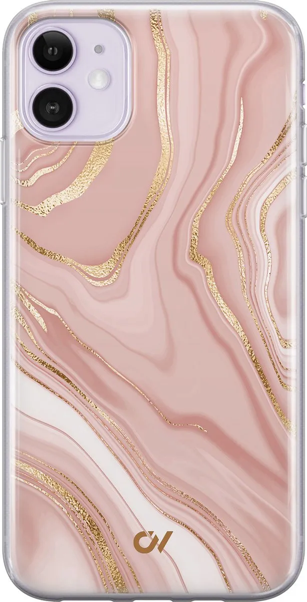 Casevibes Hoesje iPhone 11 Rose Marble