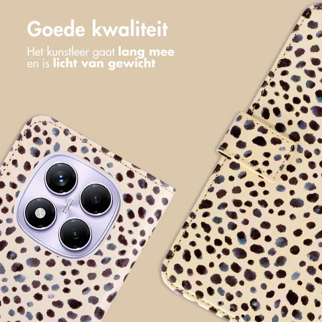 Imoshion Hoesje Xiaomi Redmi Note 14 Pro - 3 Pasjes - Black And White Dots