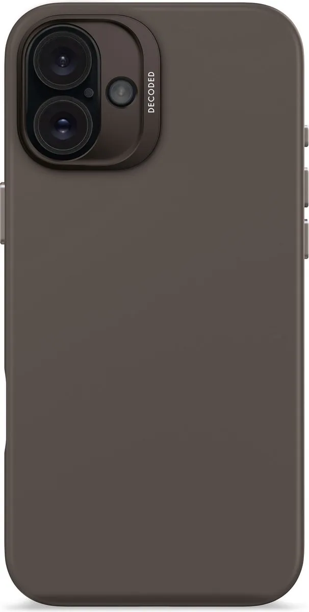 Decoded Siliconen Hoesje iPhone 16 Plus - Phantom Zwart