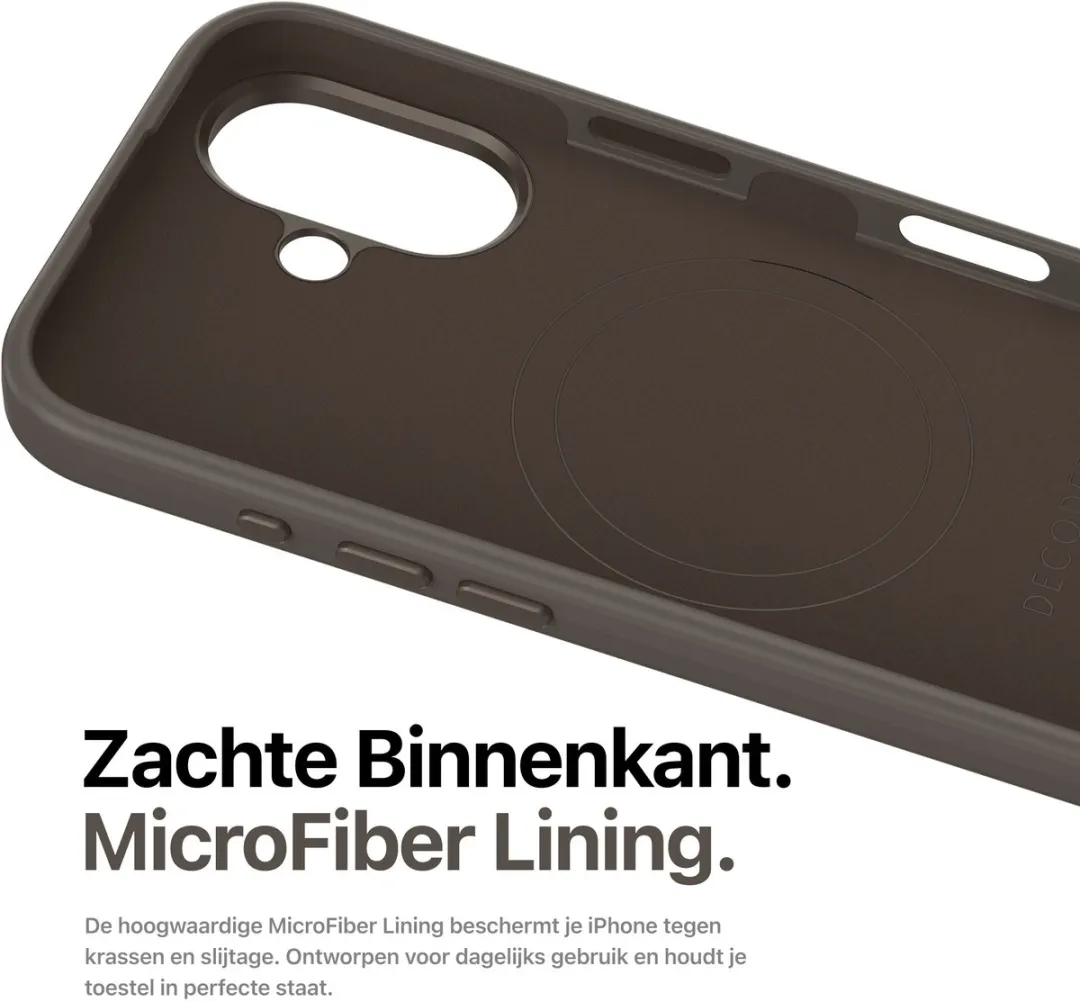Decoded Siliconen Hoesje iPhone 16 Plus - Phantom Zwart