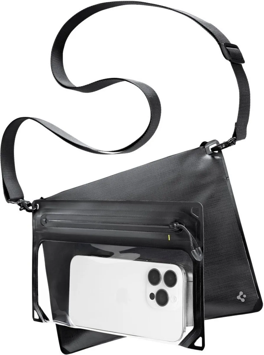 Spigen A640 Waterdichte Crossbag-hoes - Universeel - Zwart