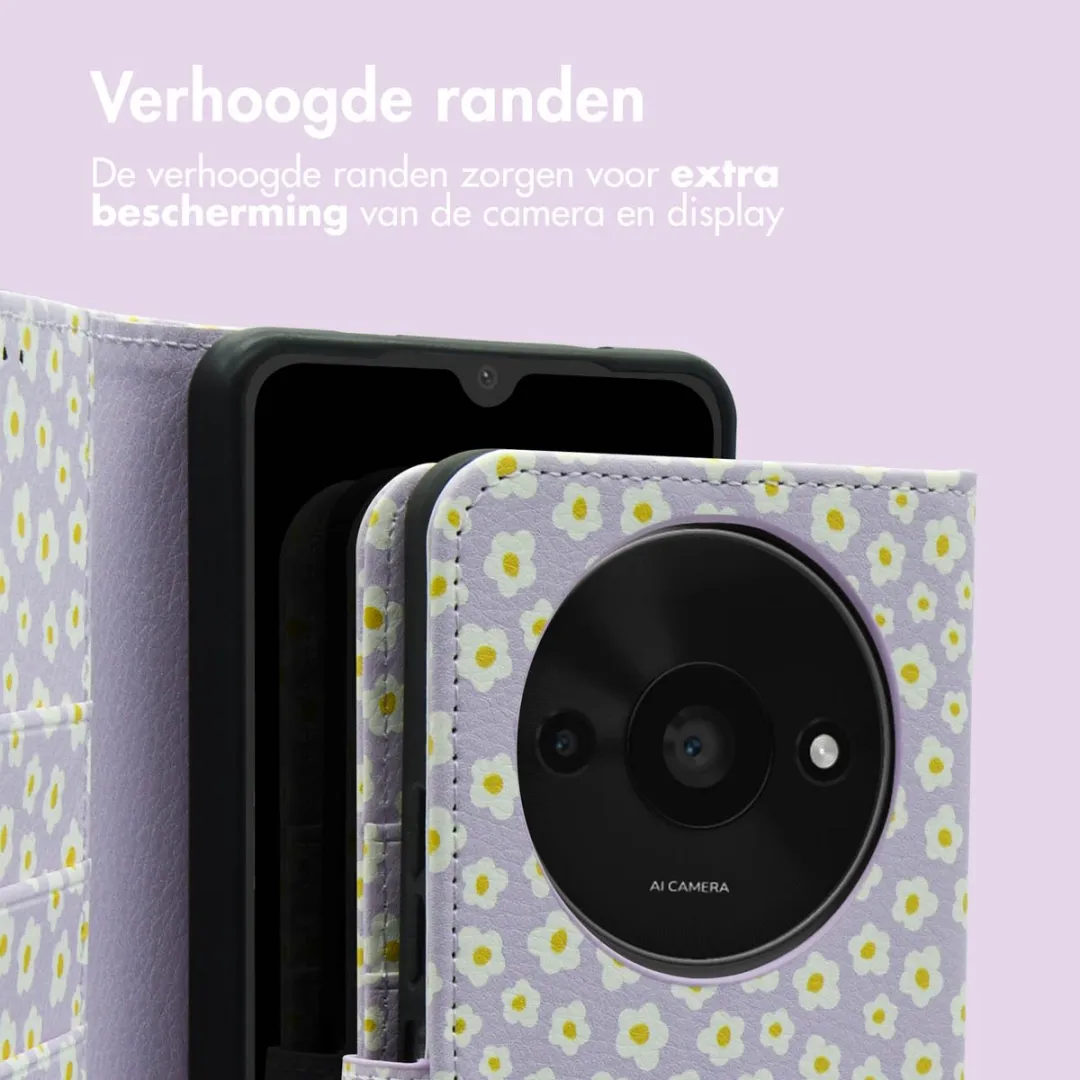 Imoshion Hoesje Xiaomi Redmi A3 - 3 Pasjes White Daisy