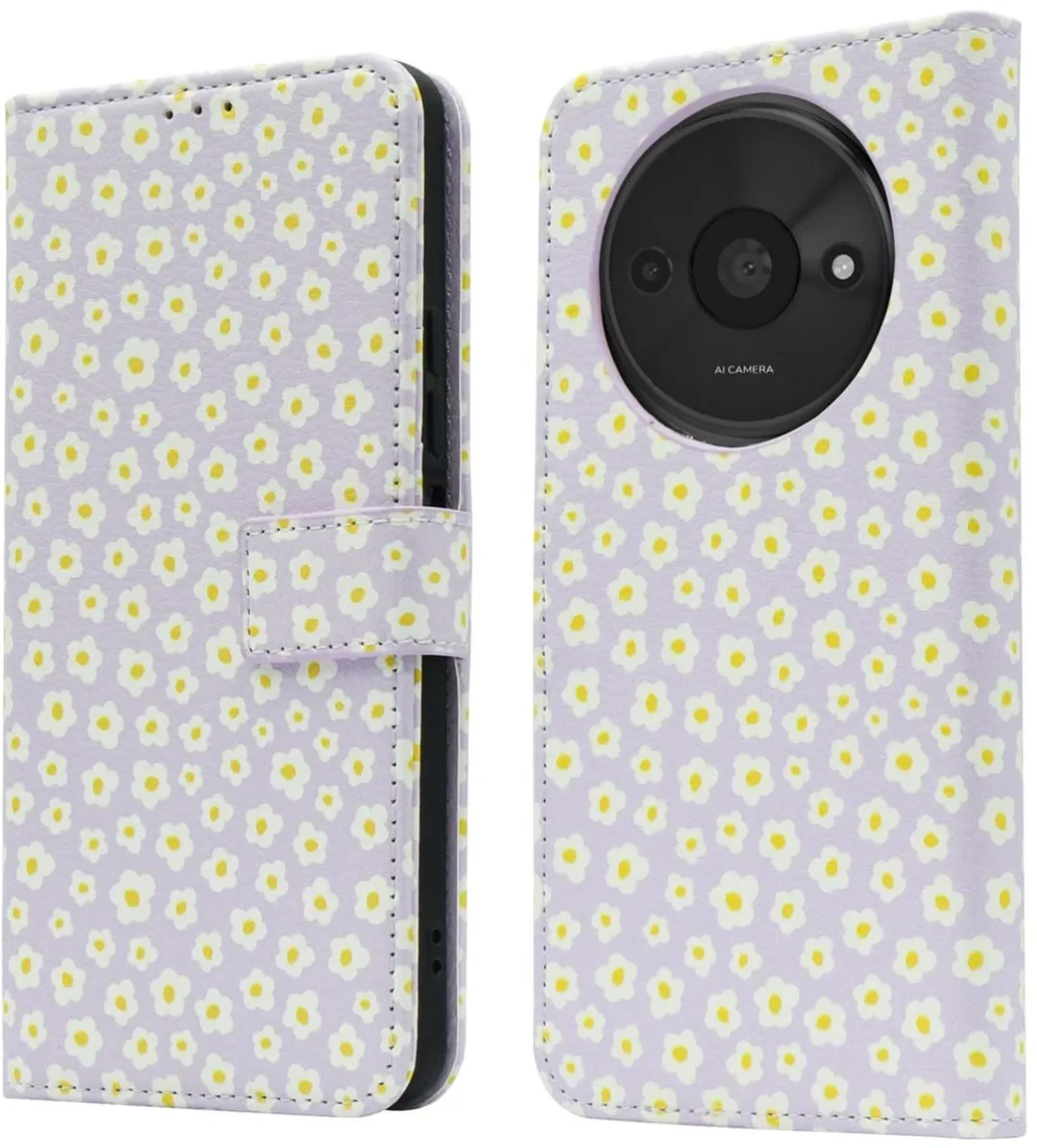 Imoshion Hoesje Xiaomi Redmi A3 - 3 Pasjes White Daisy