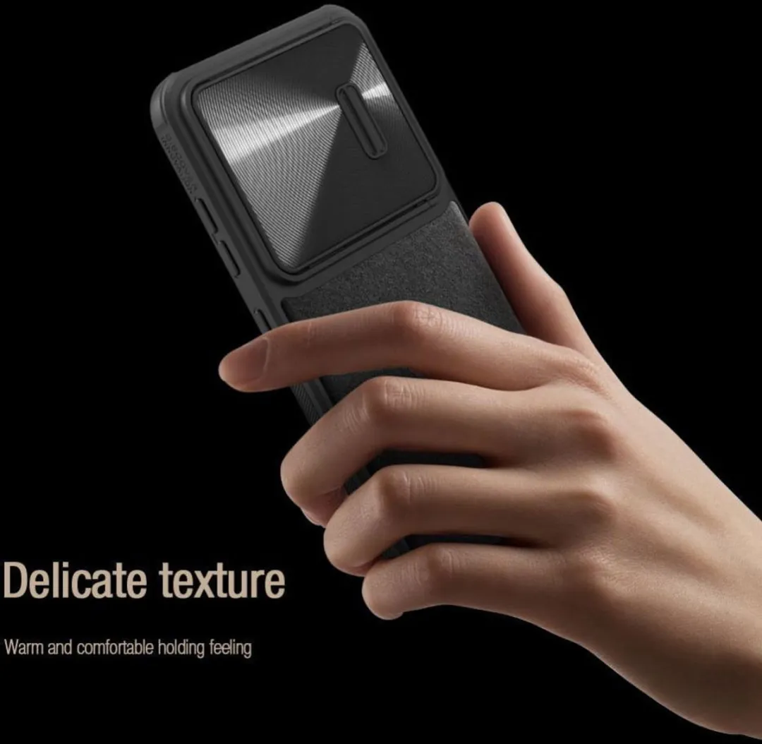 Nillkin Leather CamShield Hoesje - Samsung Galaxy S23+ - Zwart - afbeelding 6 van 6